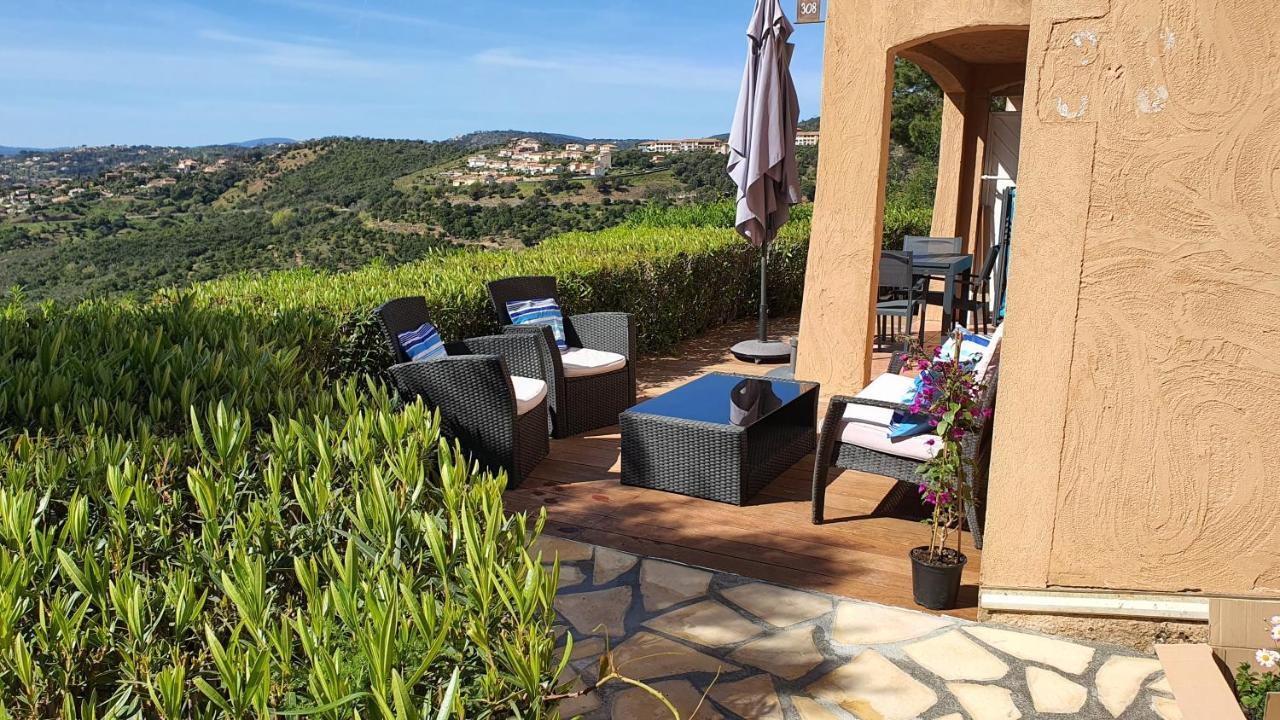 Les Issambres Appart 6 Pers Grande Terrasse Superbe Vue Mer Et Golfe De Saint Tropez, Piscine Eksteriør bilde