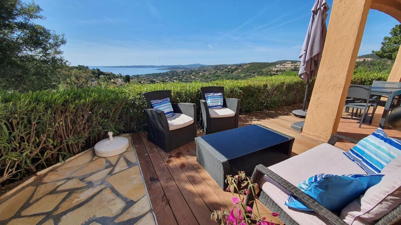 Les Issambres Appart 6 Pers Grande Terrasse Superbe Vue Mer Et Golfe De Saint Tropez, Piscine Eksteriør bilde